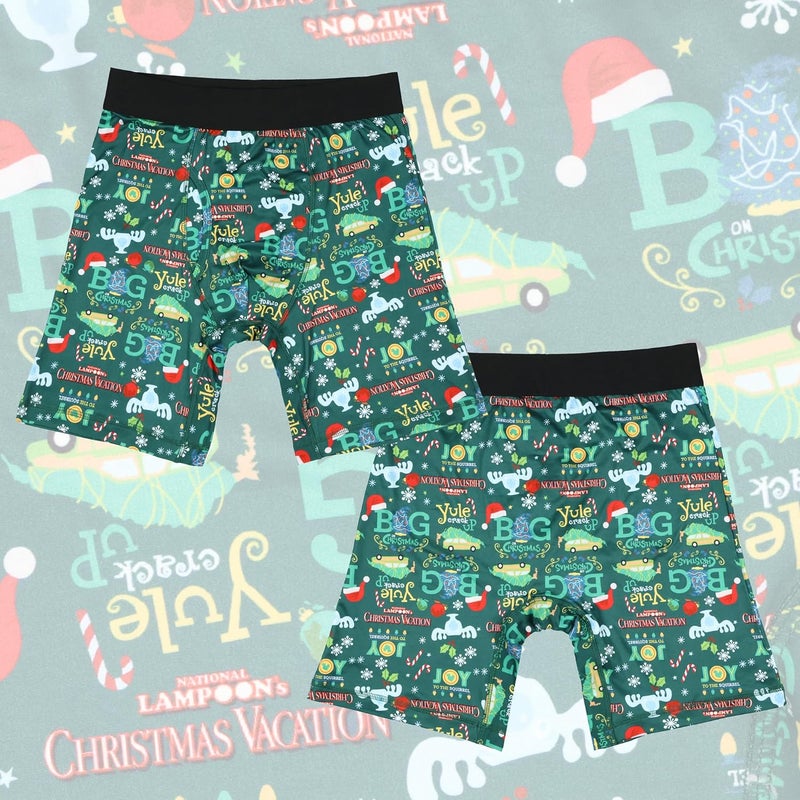INTIMO National Lampoon's Christmas Vacation Boxer Briefs Men's Joy To The Squirrel Adult Tight Fit Underwear - Image 4